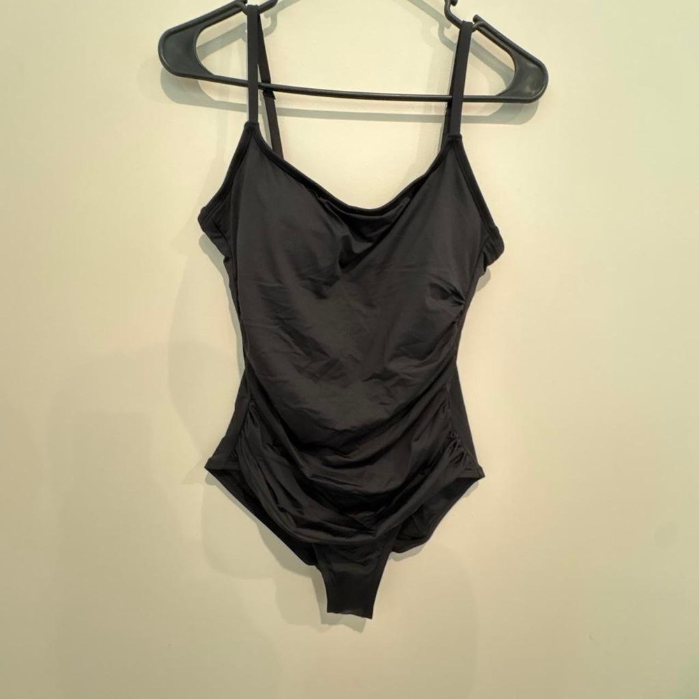 Black One Piece Swimsuit with Tummy Control